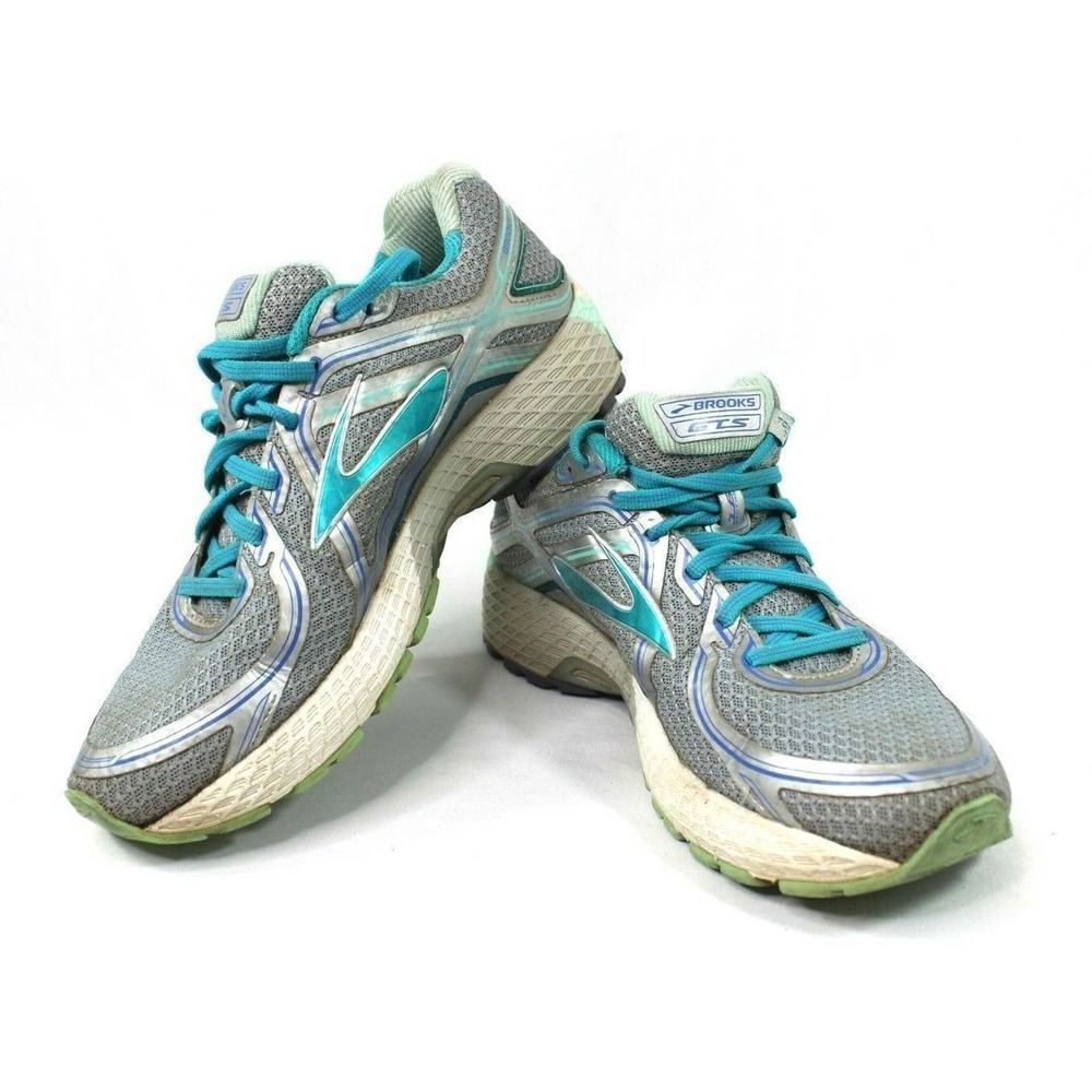 Brooks Adrenaline GTS 16 Edition Womens Size 9.5 M Running Shoes Aqua Silver